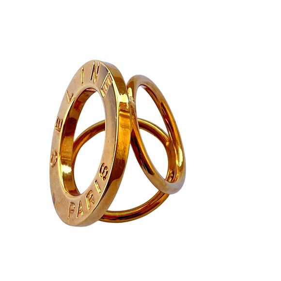 Authentic Céline Paris Gold-Tone Scarf Ring - Picture 4 of 13